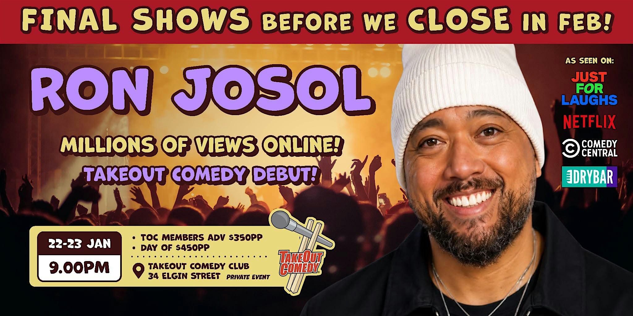 This week at TakeOut Comedy - Ron Josol