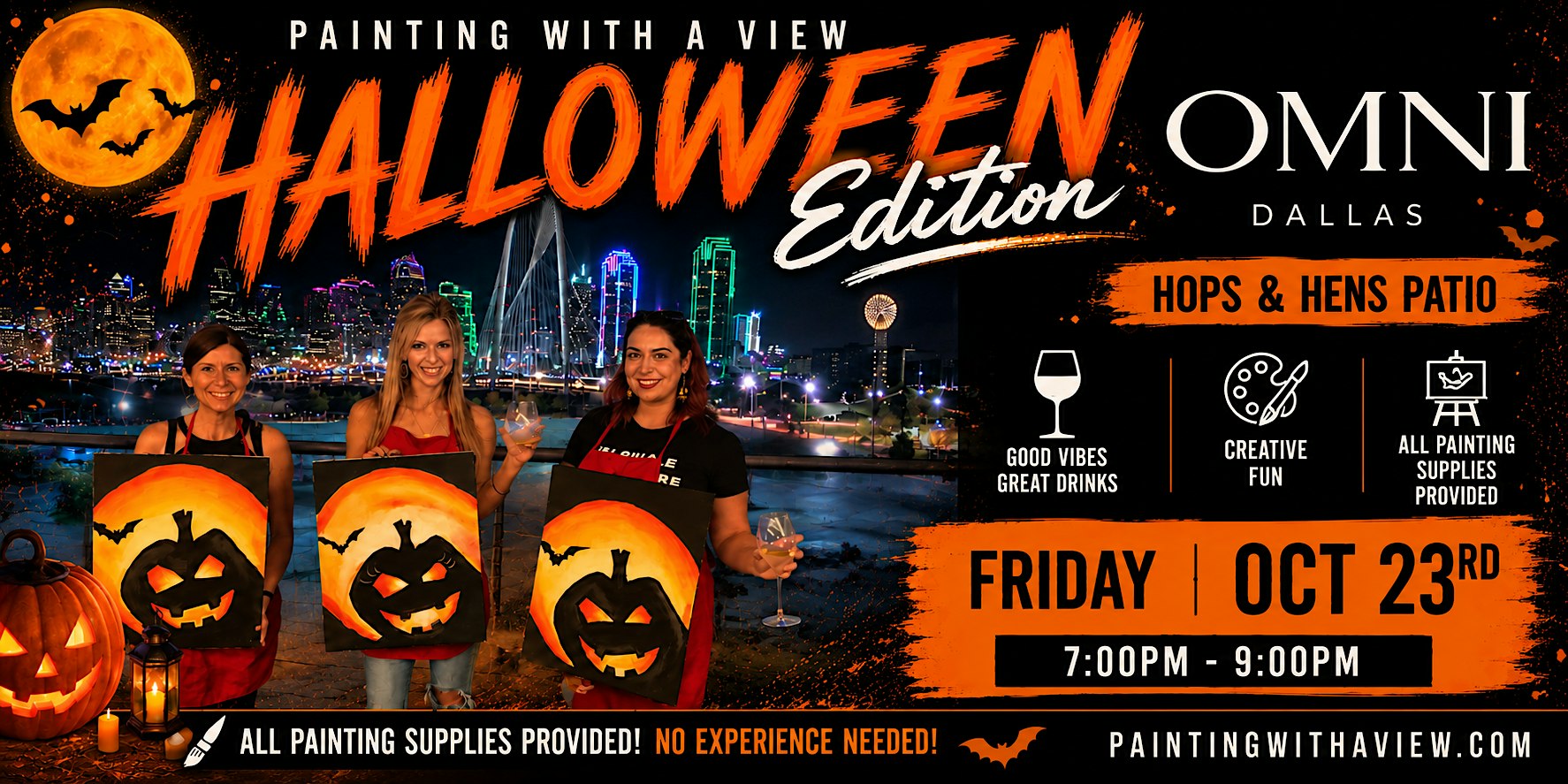 Halloween Edition Paint Party at Omni Hotel !