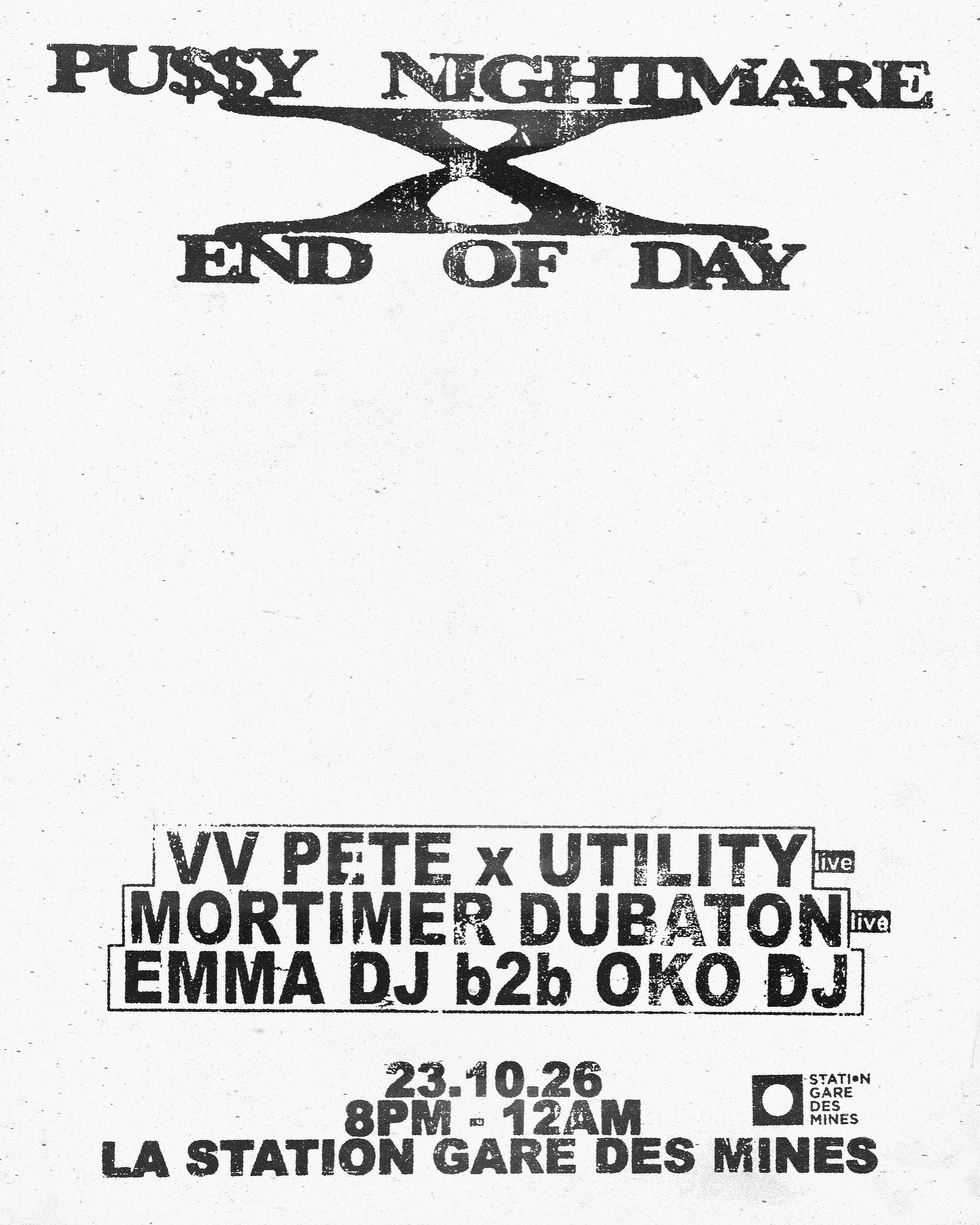 PU$$Y NIGHTMARE X END OF DAY
