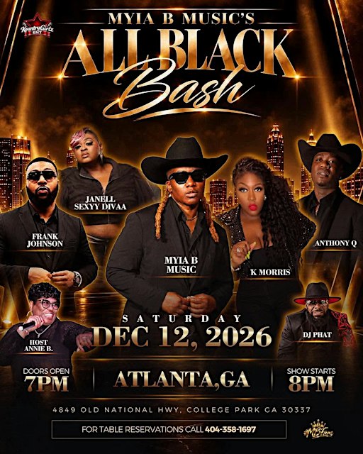 Myia B Music’s ALL BLACK BASH