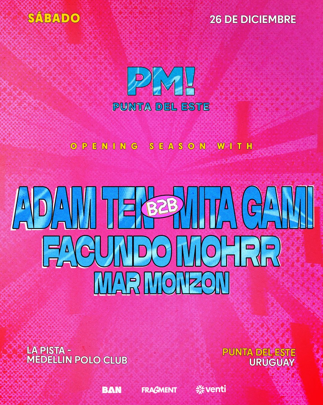 Adam Ten B2B Mita Gami - Punta del Este - ALLMusicParties