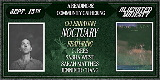 NOCTUARY Book Launch: A Poetry Reading & Community Gathering