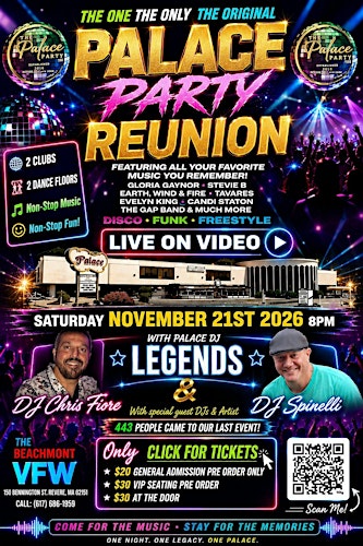 THE PALACE PARTY & REUNION