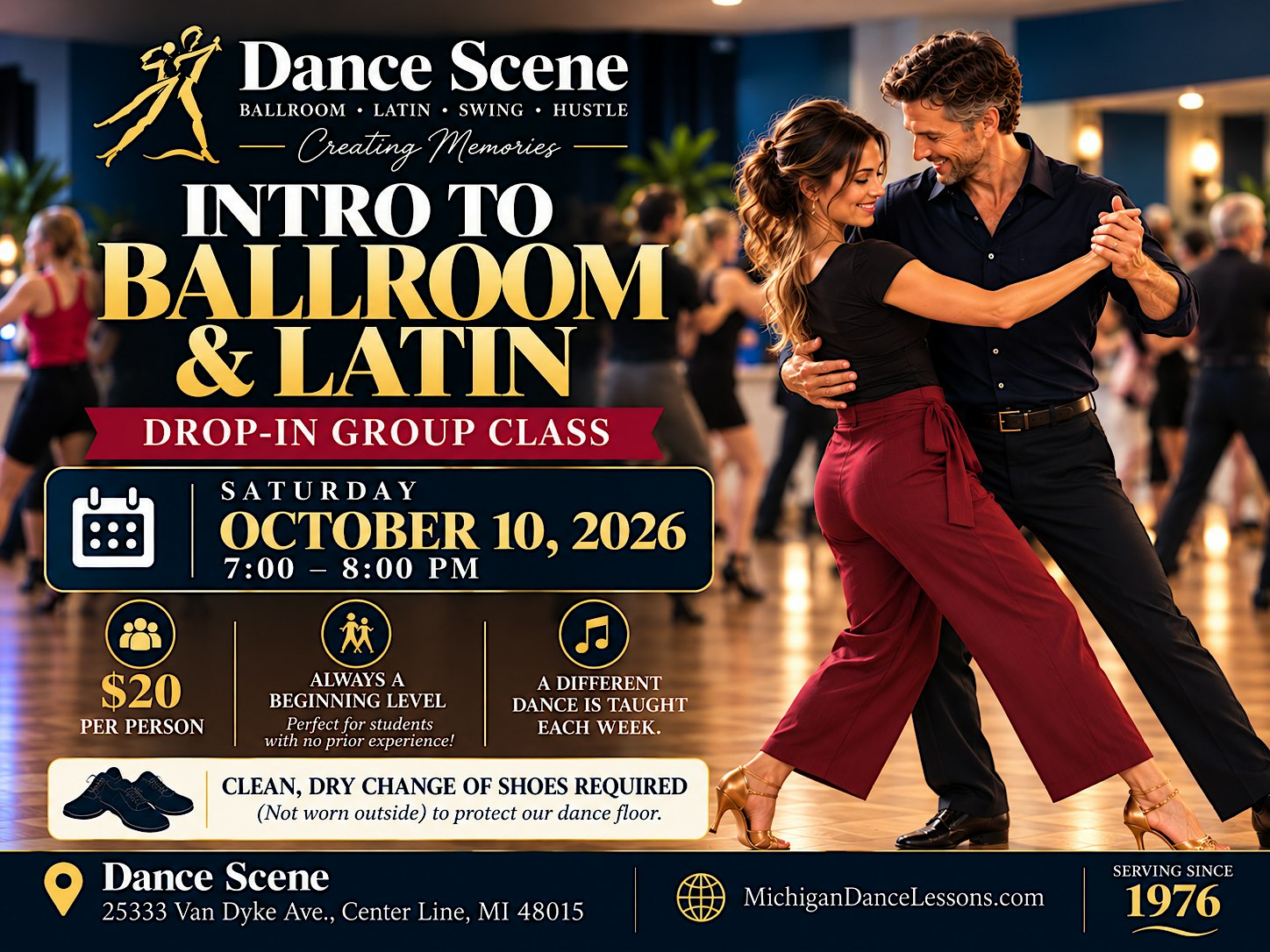 SWING - (BEG. LEVEL)  Group Class (DROP-IN CLASS)