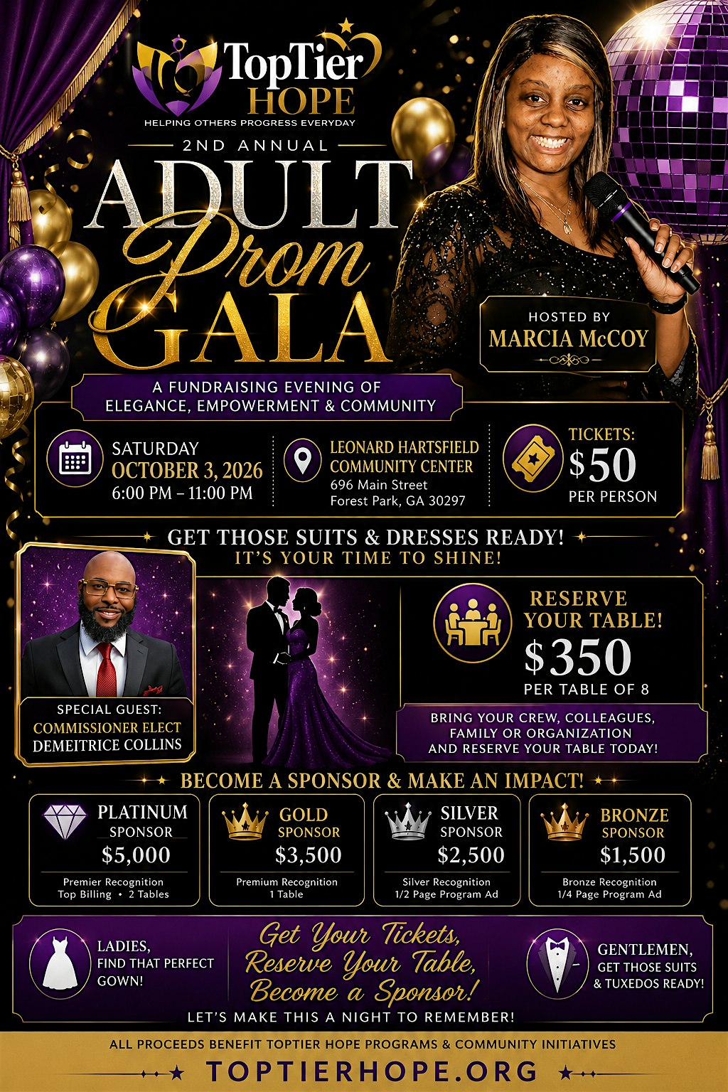 2nd Annual Gala- "Adult Prom"