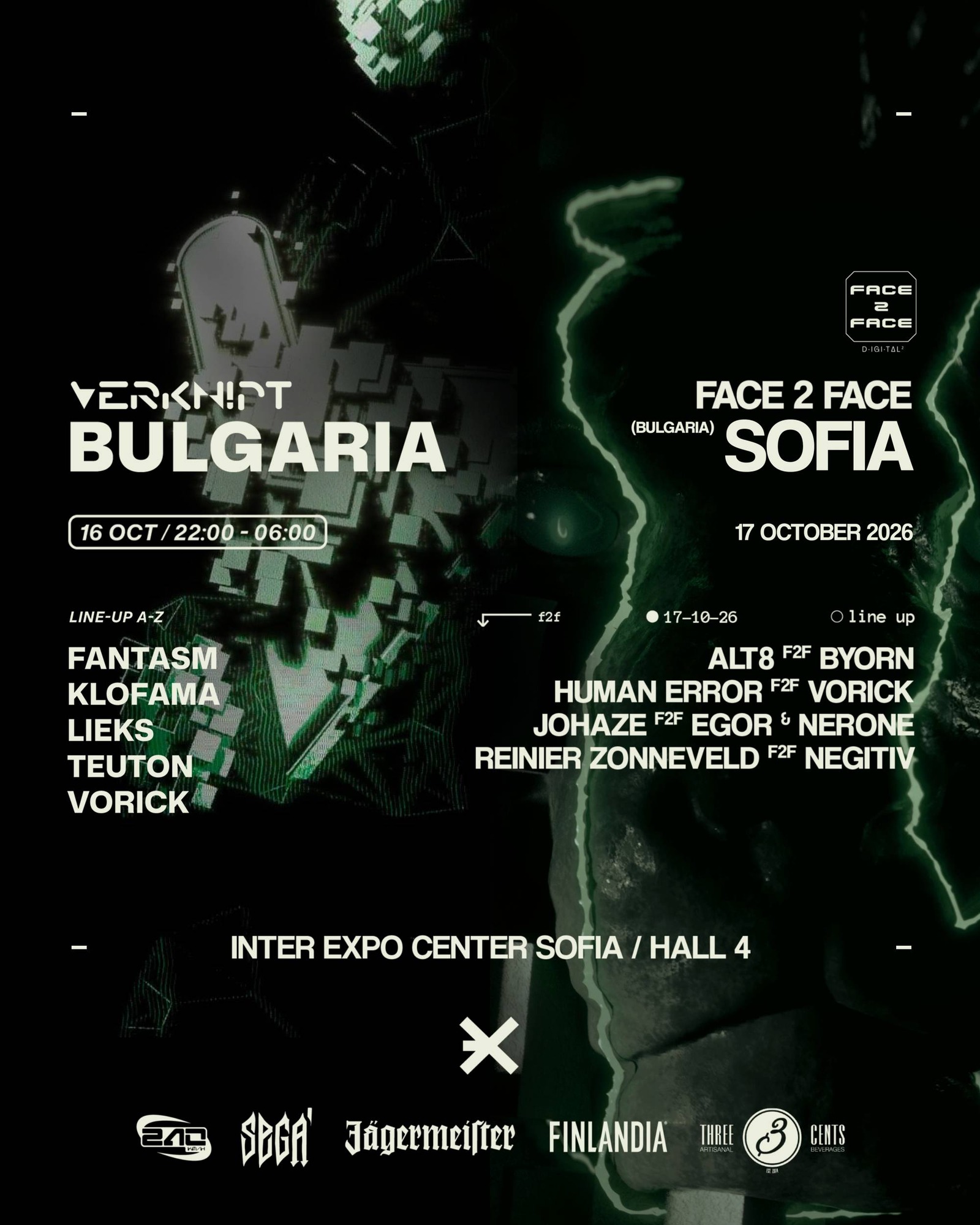 EXE pres. Verknipt & F2F at Inter Expo Sofia