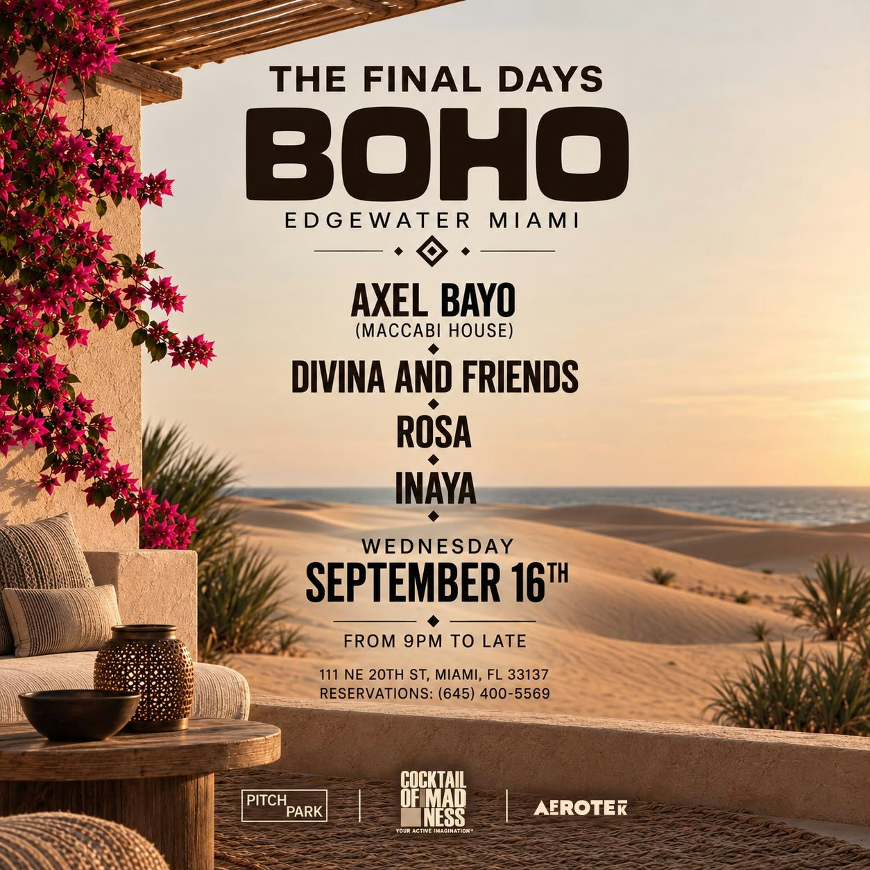 Boho Edgewater: Axel Bayo, Divina, Rosa, Inaya