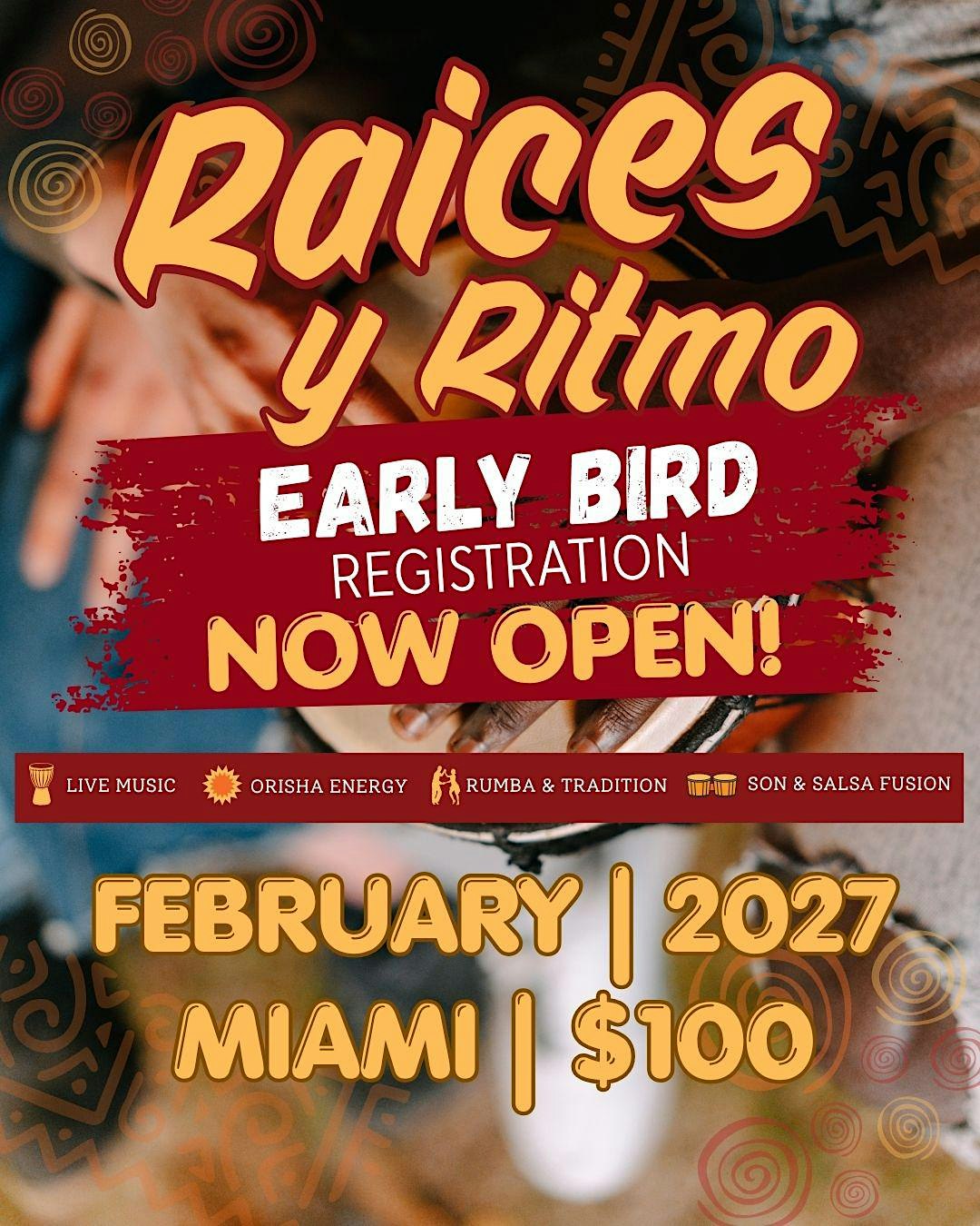 Raices y Ritmo: An Afrocuban experience: February 2027