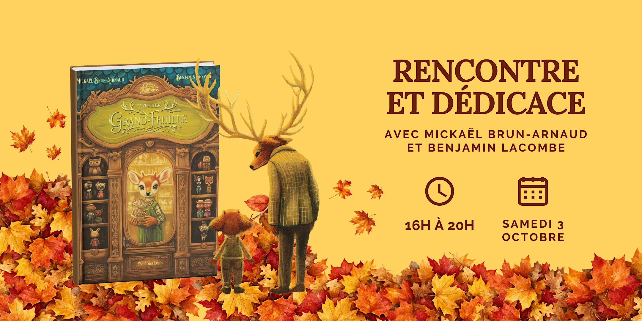 Rencontre et dédicace - L'atelier Grand-Feuille