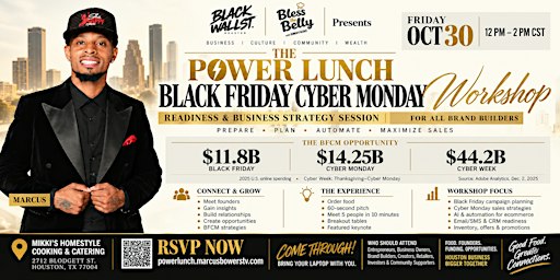 BLACK WALL ST. PRESENTS: Power Lunch And Learn