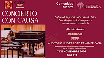 Concierto con causa - Giving Day UP