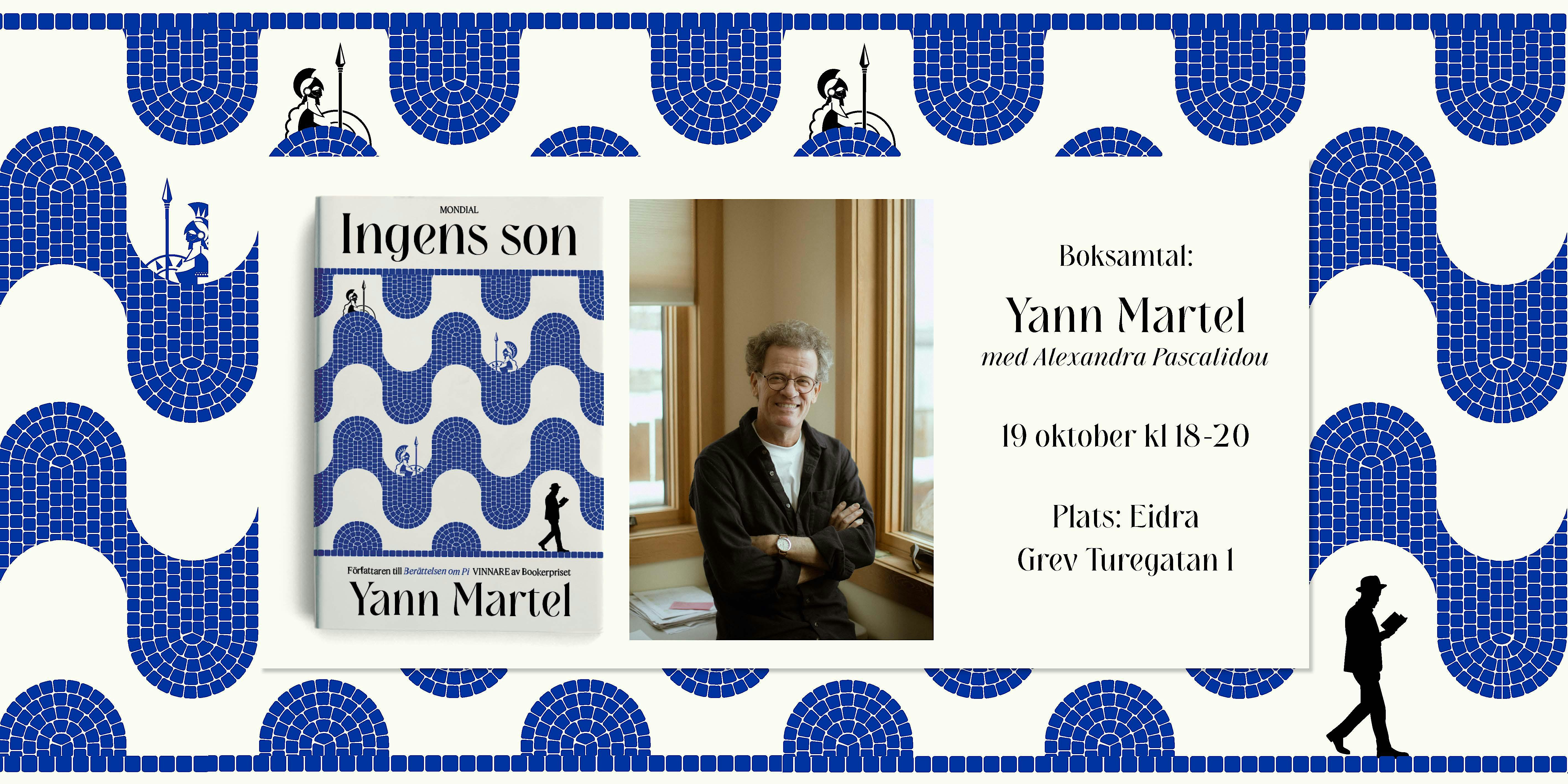 Välkommen på boksamtal med författaren till Berättelsen om Pi, Yann Martel!