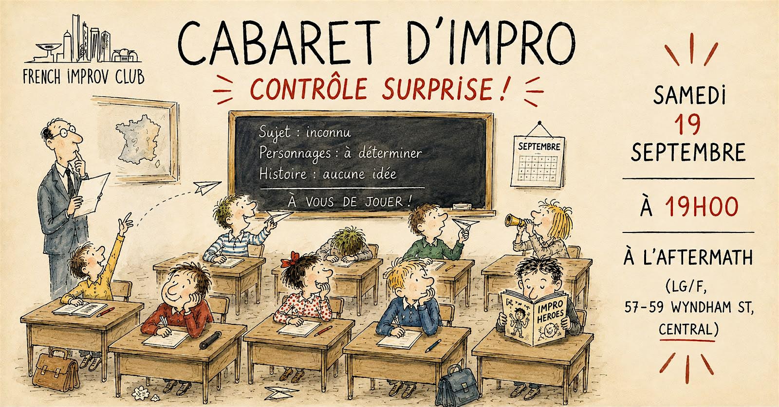Cabaret d'impro: contrôle surprise !