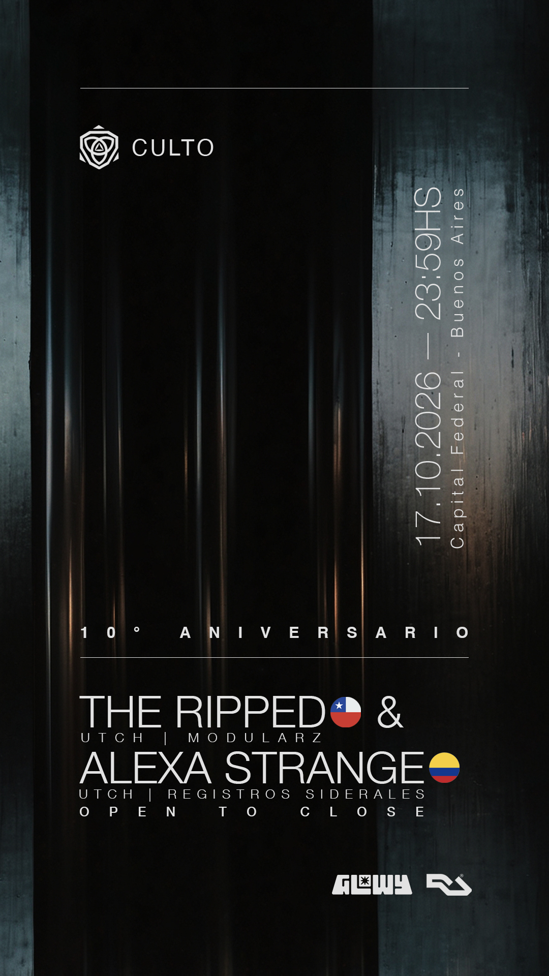 Culto pres. The Ripped & Alexa Strange All Night Long at Secret Club