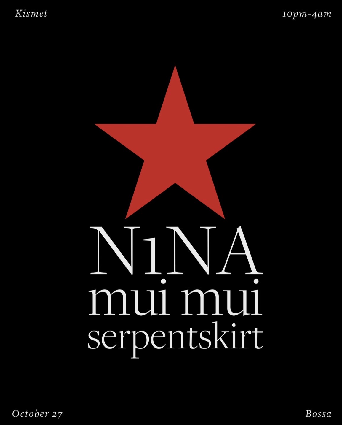 KISMET // N1NA + Mui Mui + serpentskirt