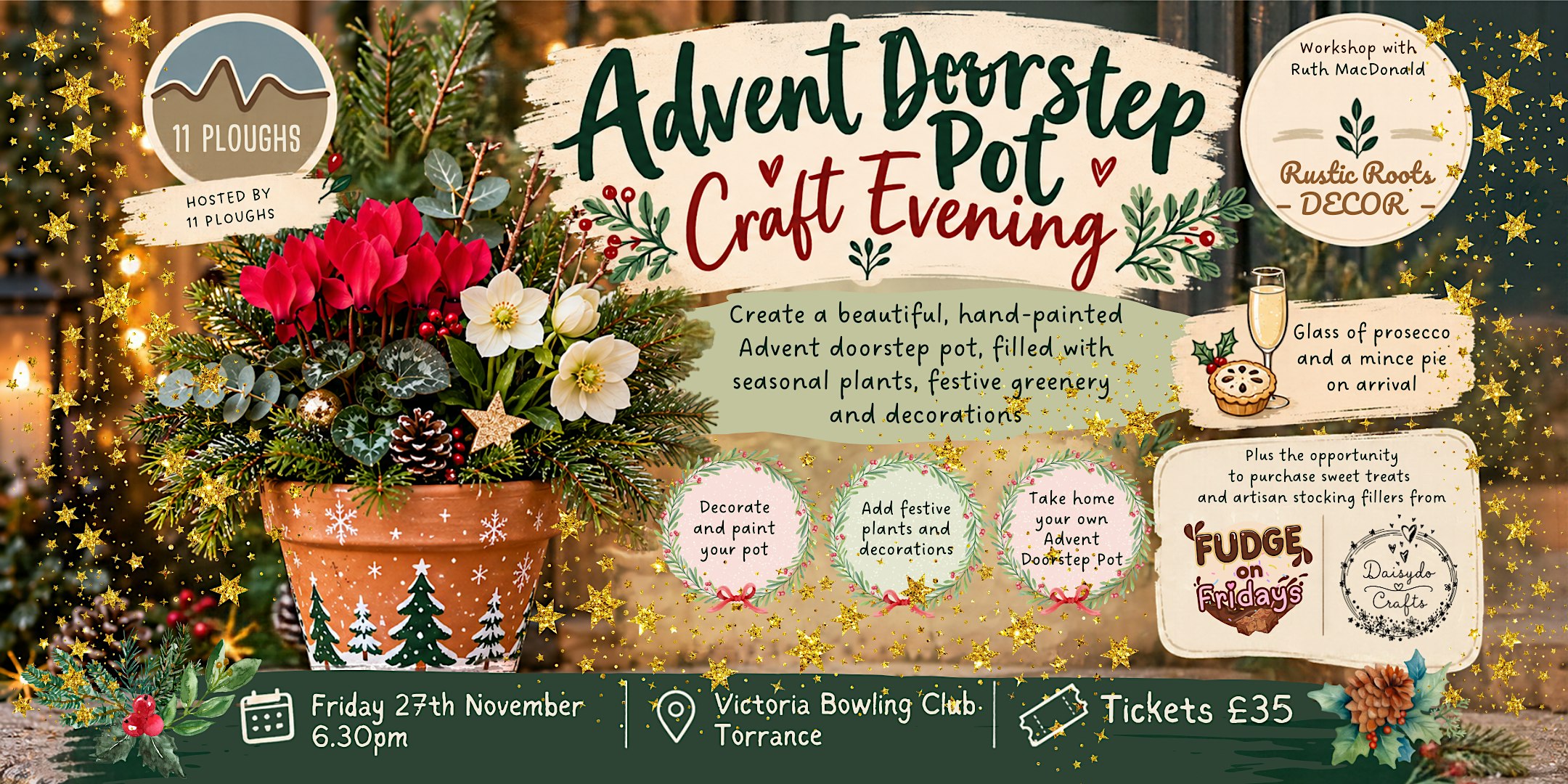 Advent Doorstep Pot Craft Evening
