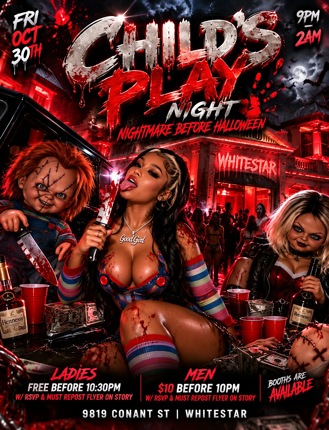 CHILDS PLAY NIGHTMARE BEFORE HALLOWEEN *WHITESTAR*