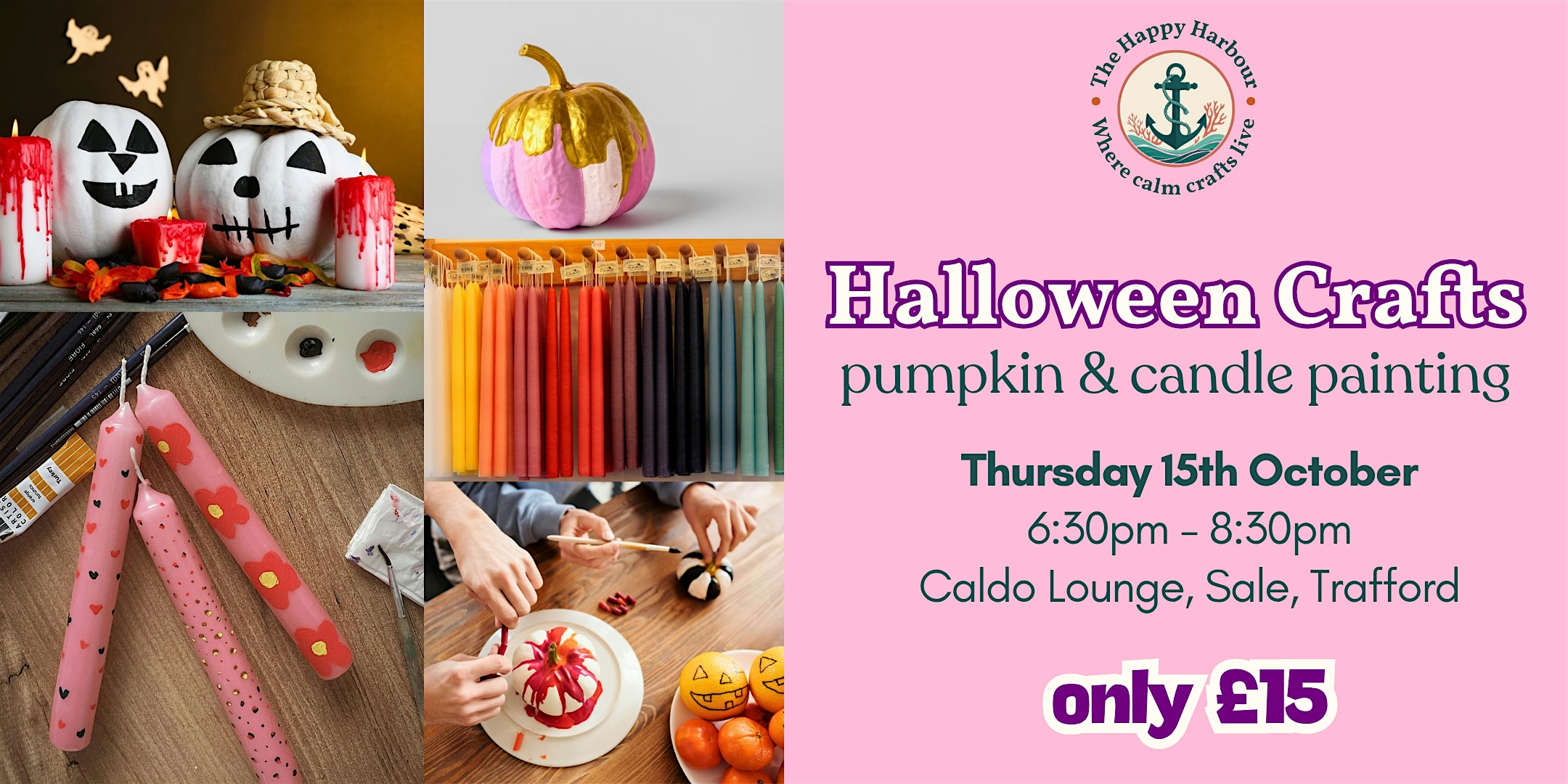 Halloween Crafts - Pumpkin & Candle Painting in Sale, Trafford
