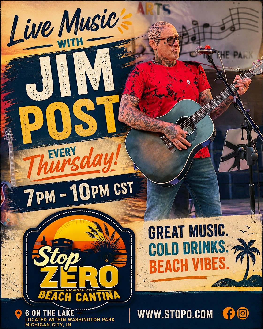 Stop Zero Beach Cantina-Live Music-Jim Post