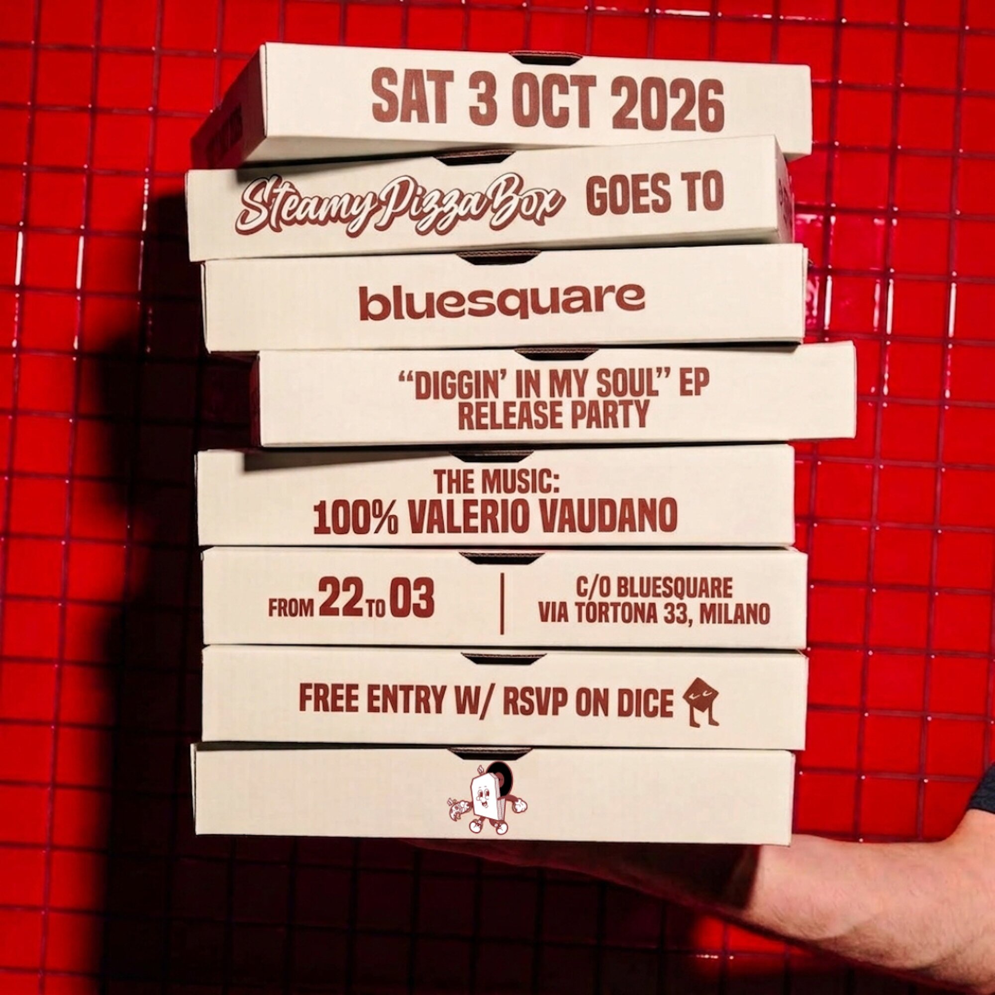 Hi-Fi Weekends with Valerio Vaudano pres Steamy Pizza Box Night *Free Entry*