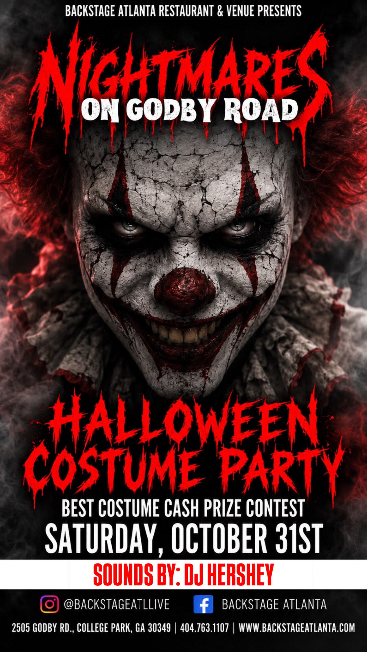 🎃 BACKSTAGE PRESENTS: NIGHTMARE ON GODBY RD 👻