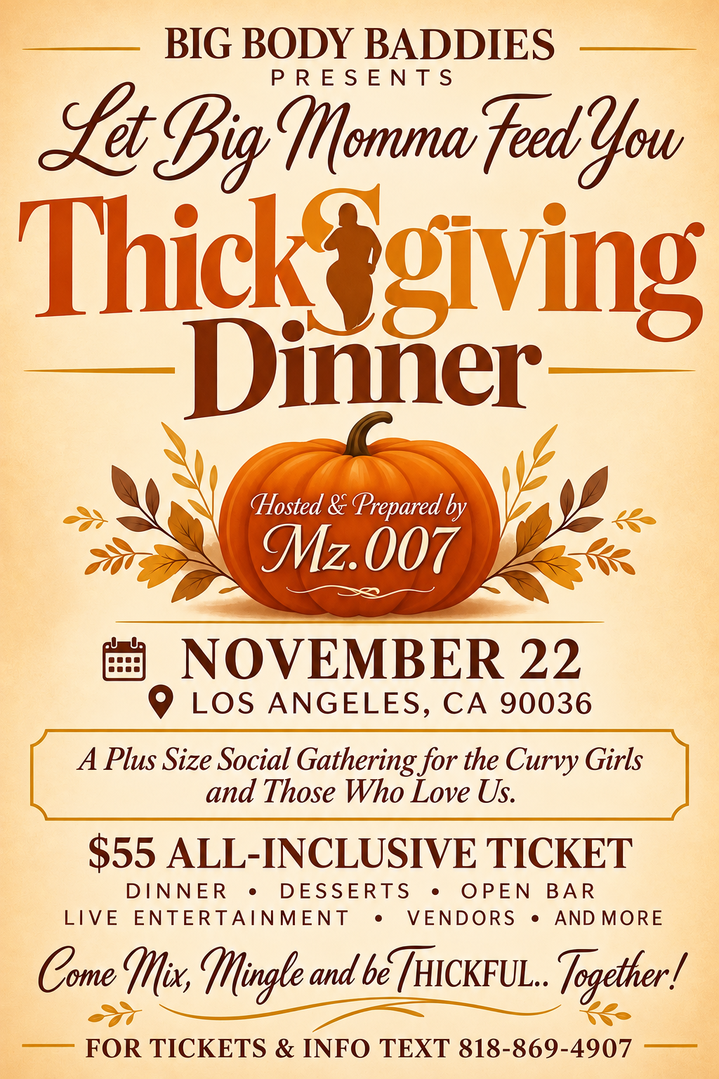 Let Big Momma Feed You Thicksgiving Dinner