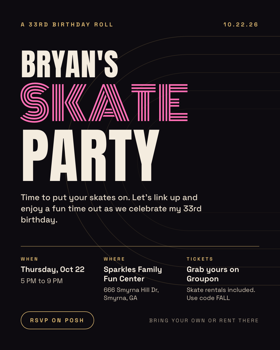 Bryan’s Skate Party