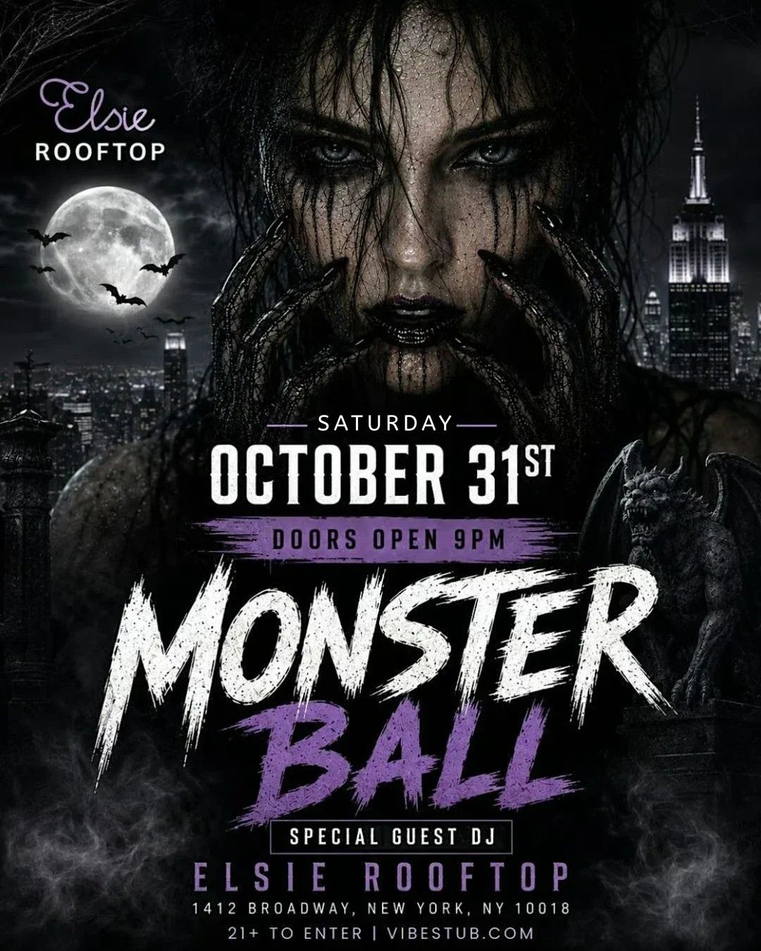 Monster Ball- NYC Best Halloween Party @ Elsie Rooftop & Penthouse 10/31
