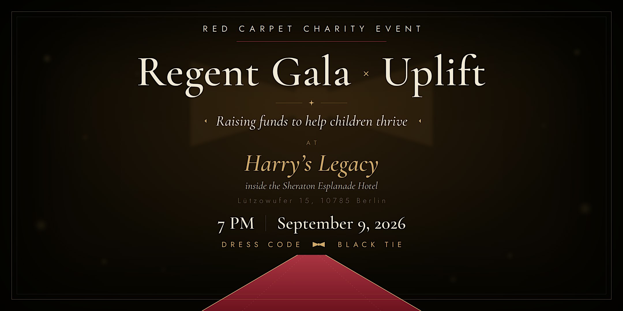 Uplift & Regent Gala Red Carpet Night Helping Children Thrive