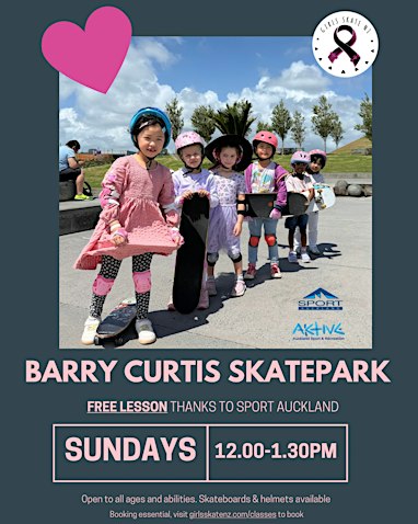 FREE SKATEBOARDING LESSONS - Barry Curtis Skatepark