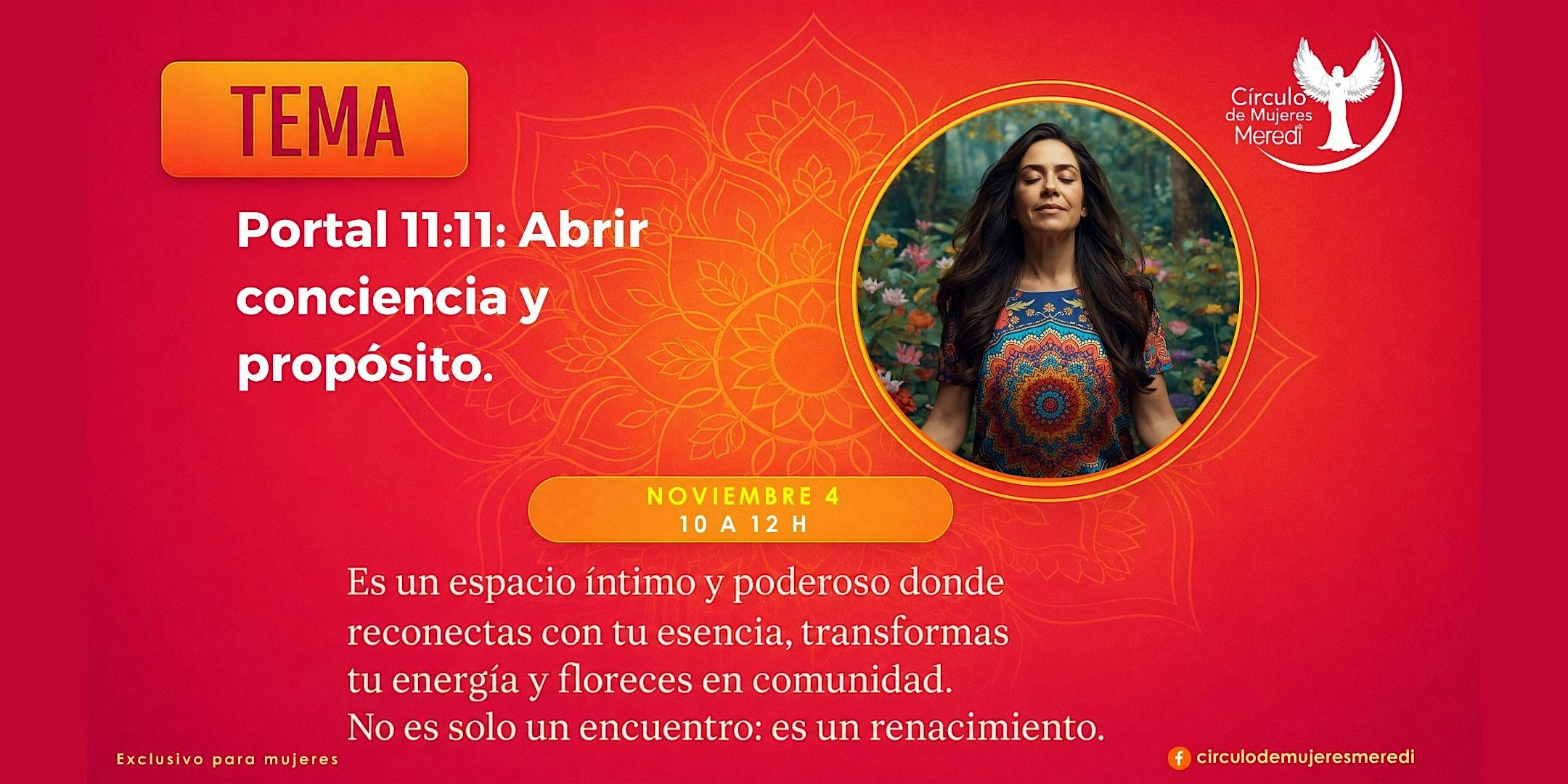 Círculo de Mujeres Meredi:Portal 11:11: Abrir conciencia y propósito
