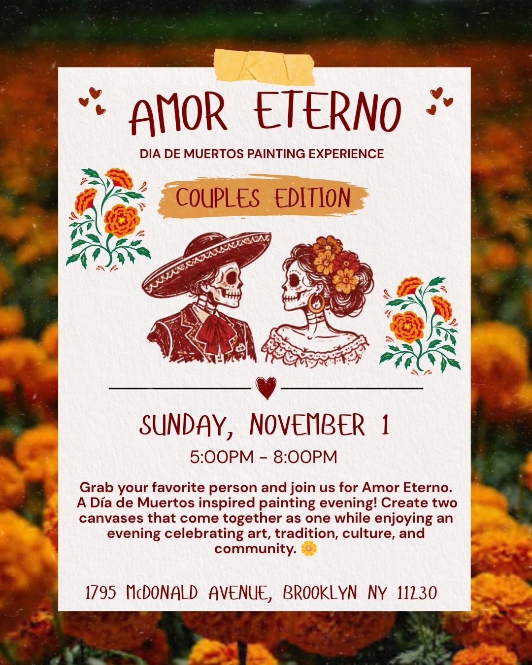 AMOR ETERNO : Dia de Muertos Painting Experience