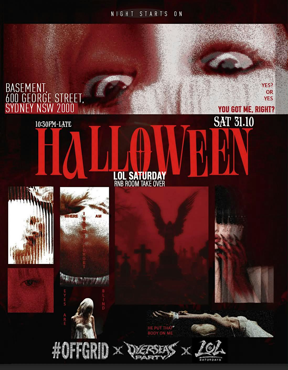 SAT 31 OCT - [HALLOWEEN] HIP-HOP NIGHT @ OVERSEAS PARTY x OFFGRID