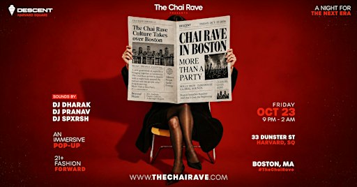 THE CHAI RAVE : A Night for the Next Era @ Descent Boston