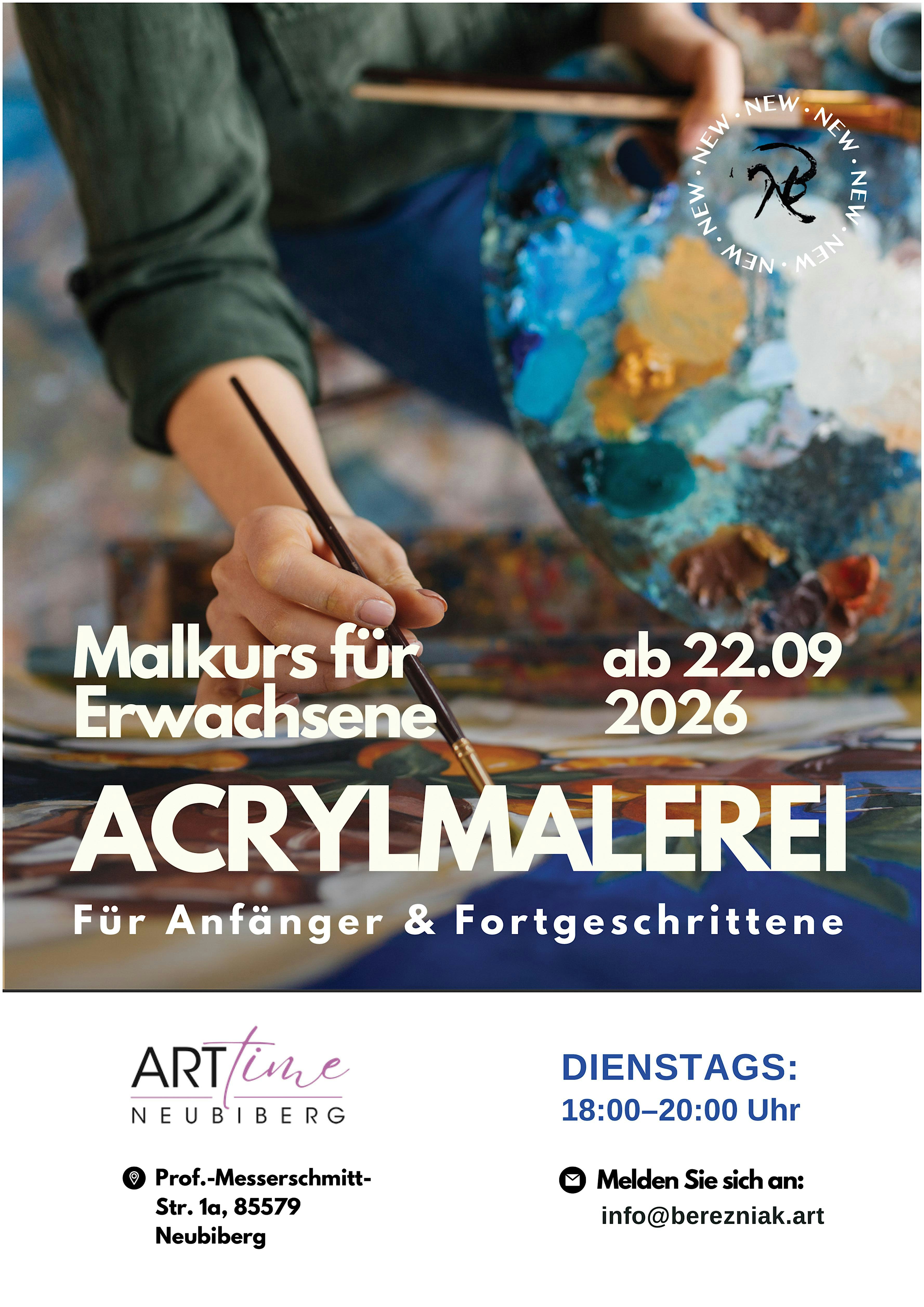 Acrylmalerei für Erwachsene – Anfänger & Fortgeschrittene