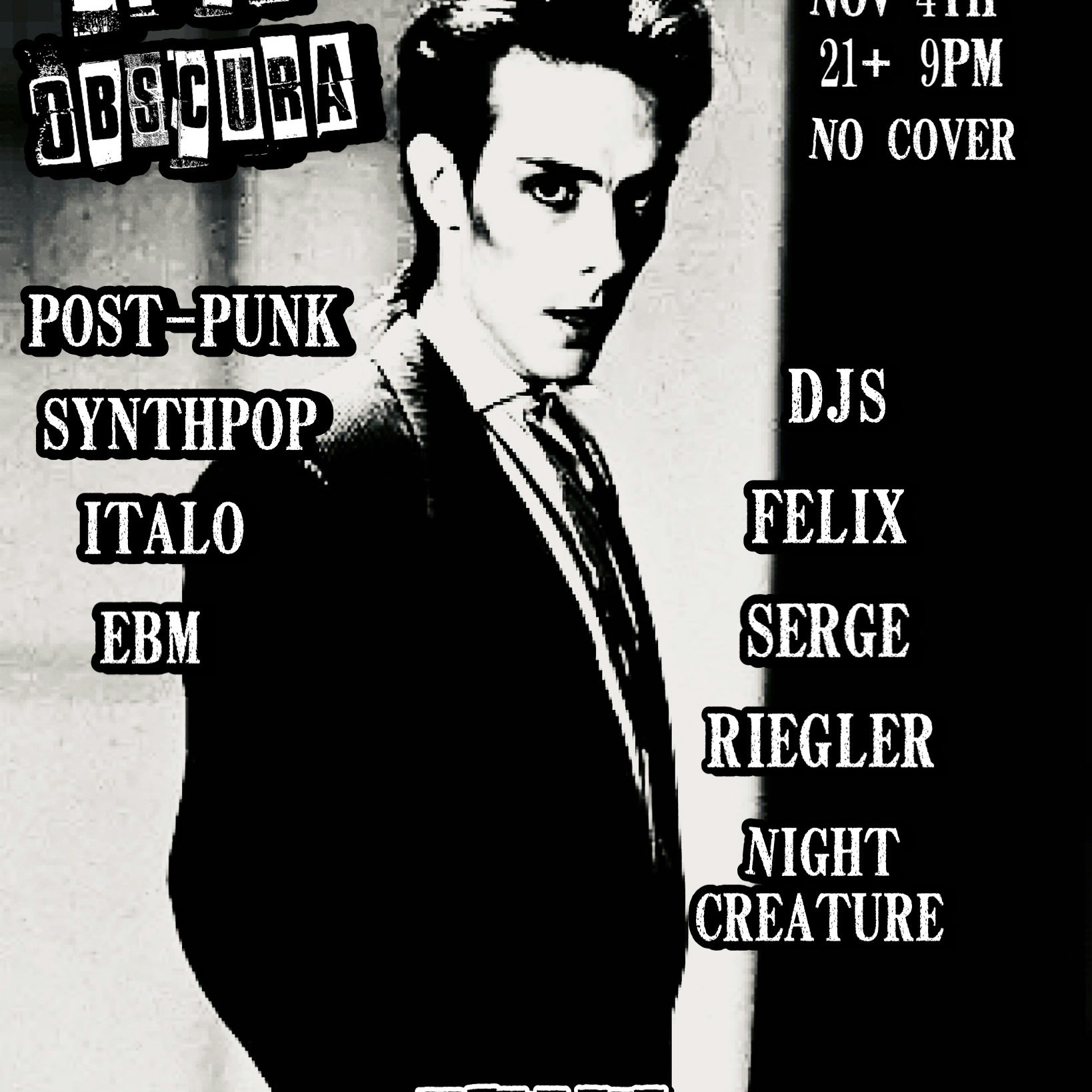 Disco Obscura - Post Punk, Synthpop, Italo, EBM Night