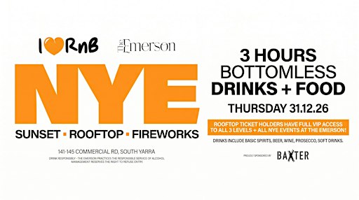 NYE ROOFTOP SUNSET PARTY - PRESENTED BY I  ❤️RNB