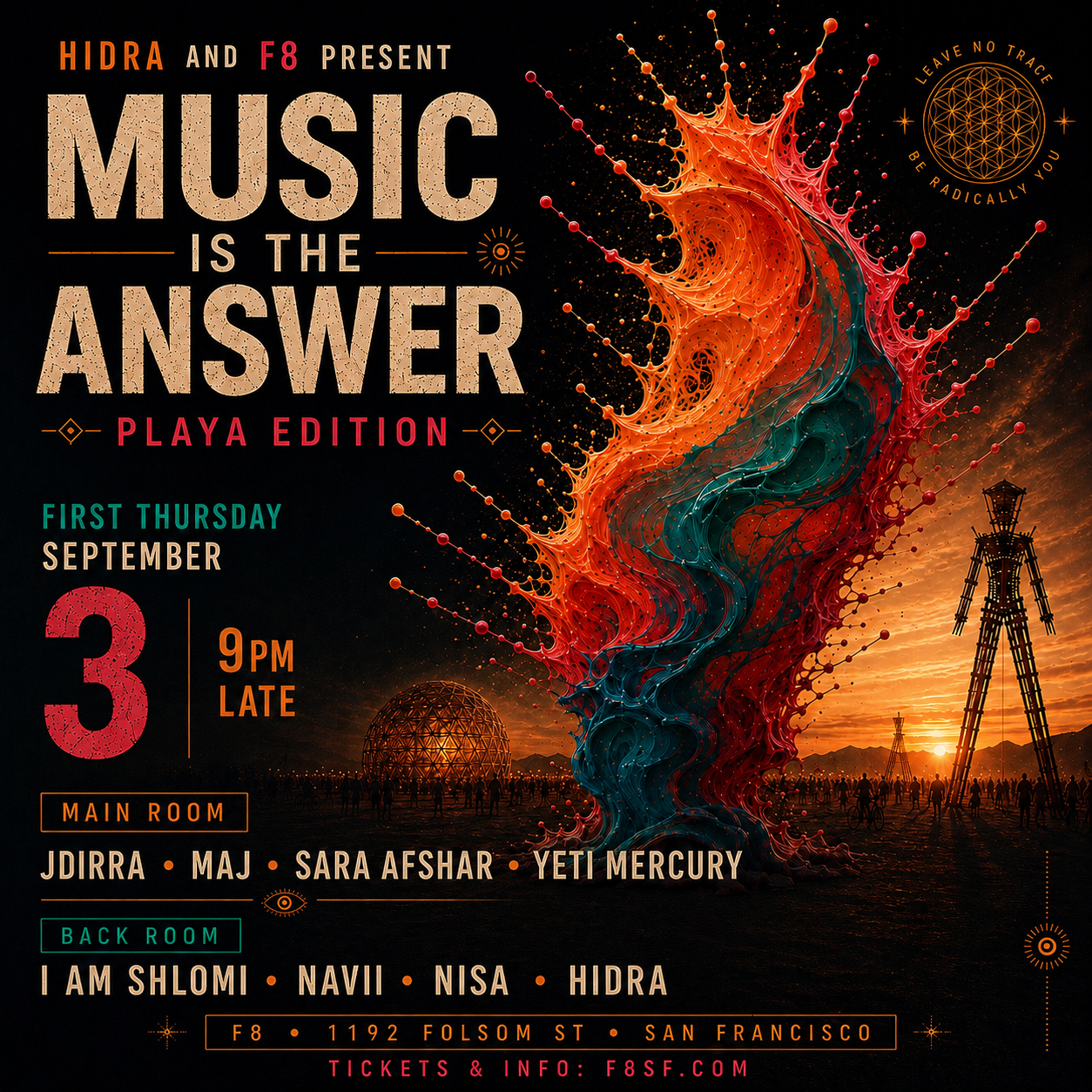 HIDRA and F8 present Music Is the Answer