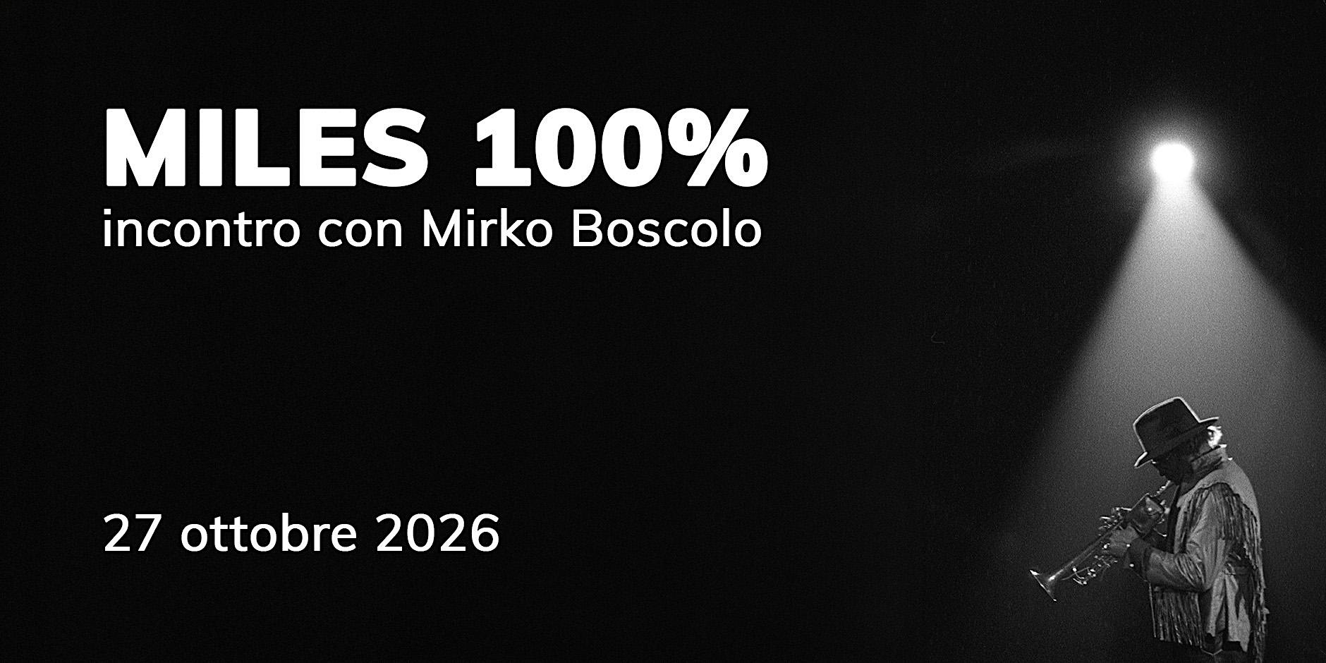 MILES 100% – Il mito di Miles Davis negli scatti di Mirko Boscolo