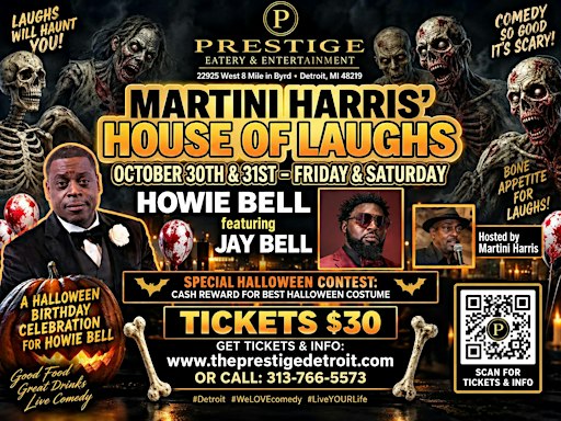 Martini Harris House of Laughs Comedy Performance Starring Howie Bell