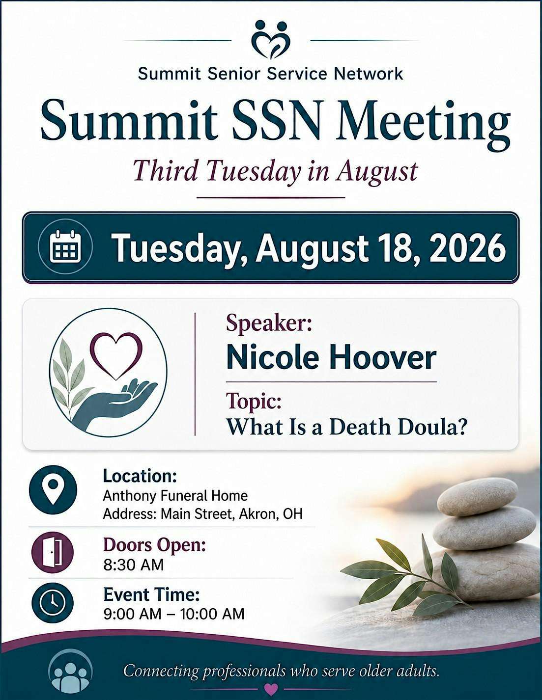 Summit Senior Service Network August Meeting