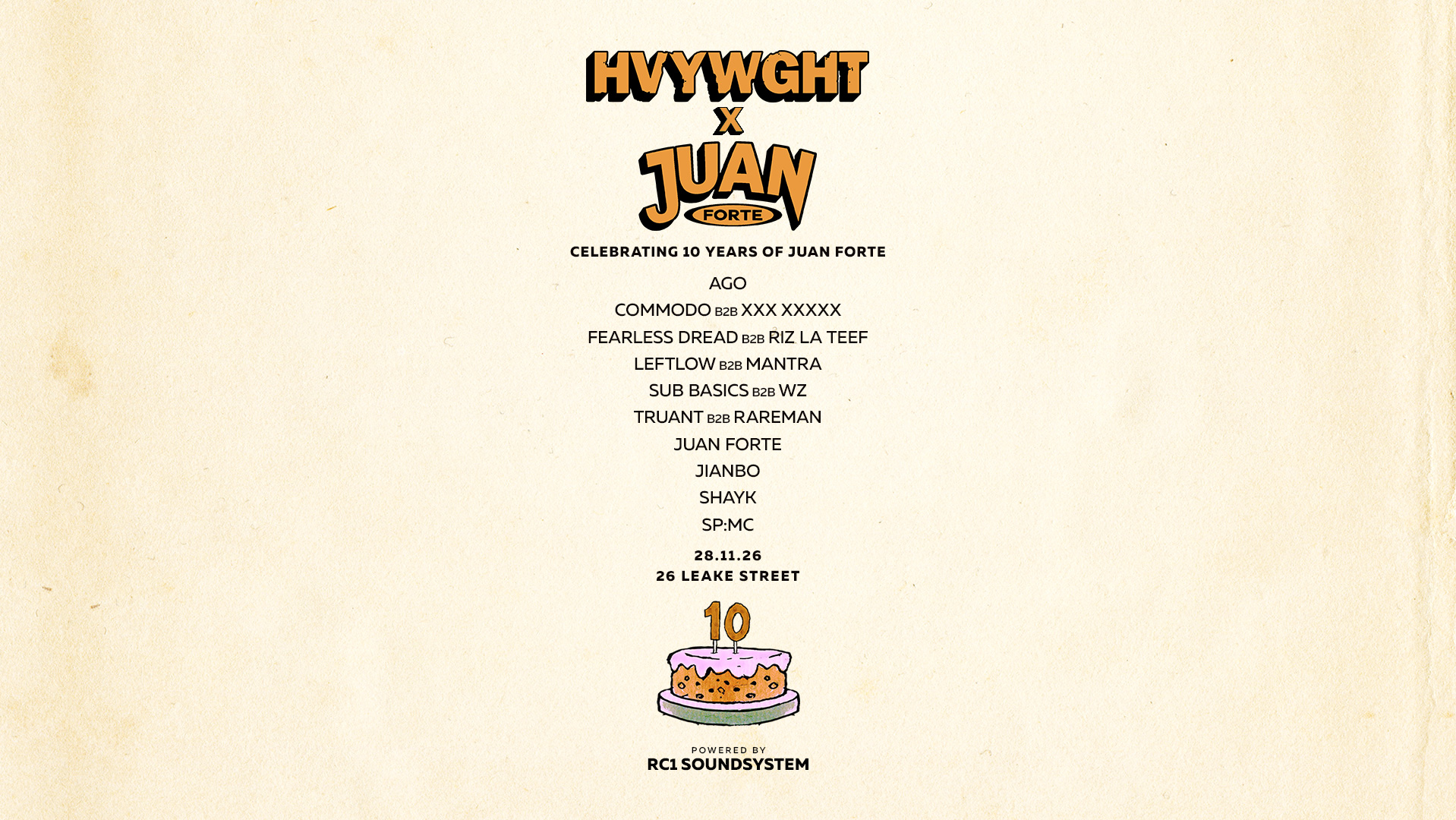 HVYWGHT: 10 Years of Juan Forte 