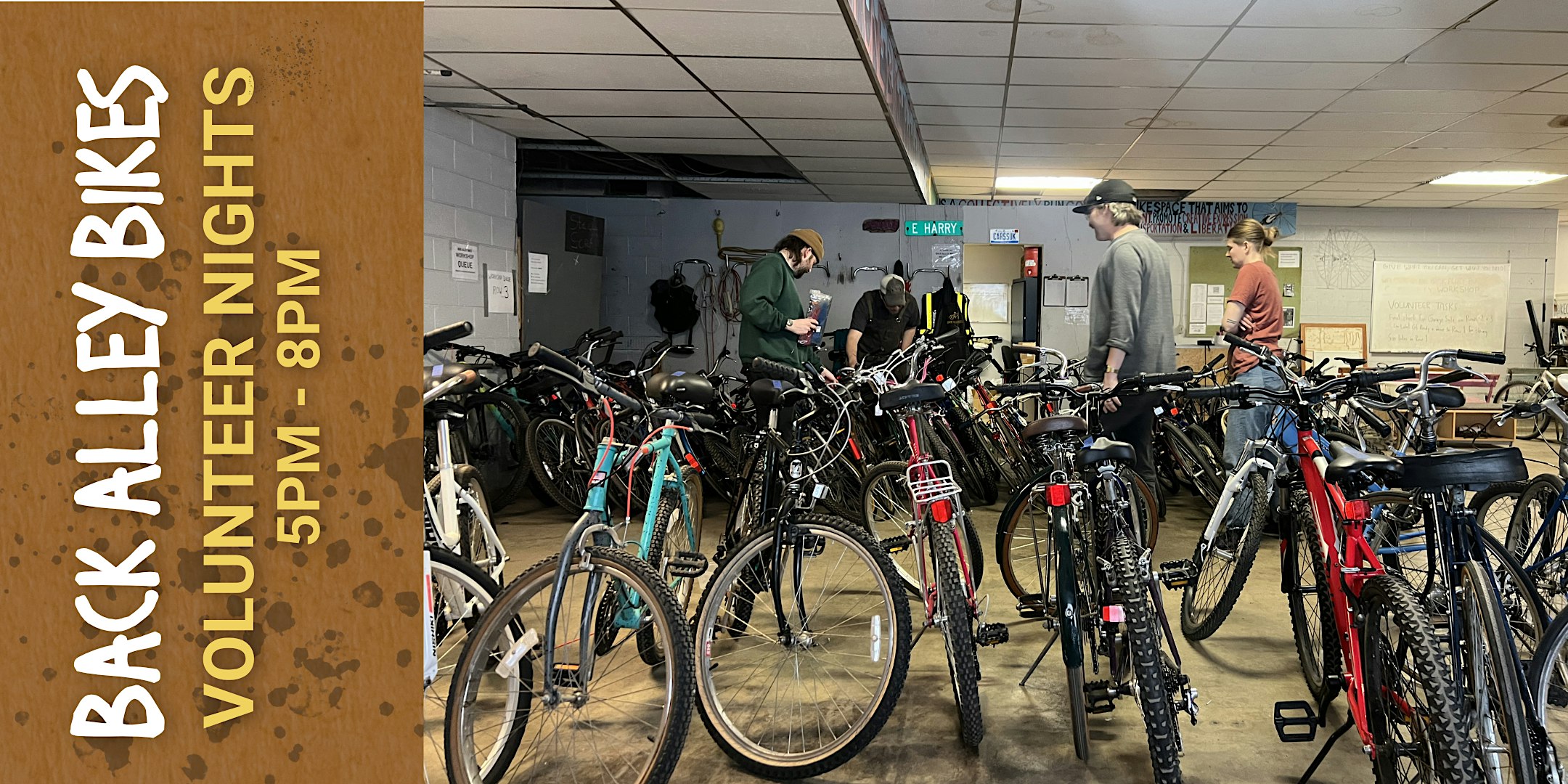 Back Alley Bikes Weekly Volunteer Night -  Wednesday & Thursday