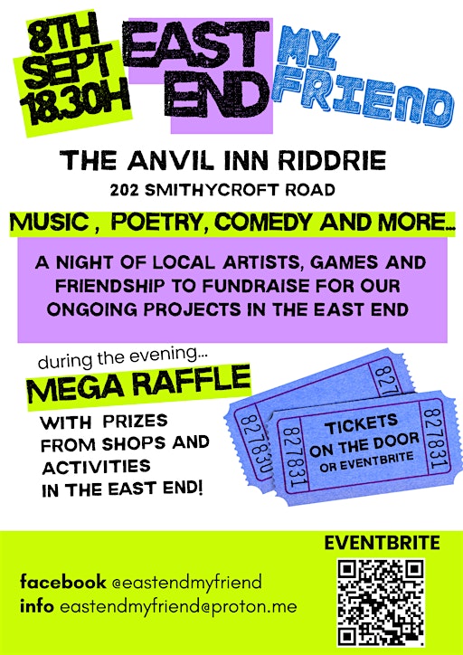 East End My Friend fundraiser