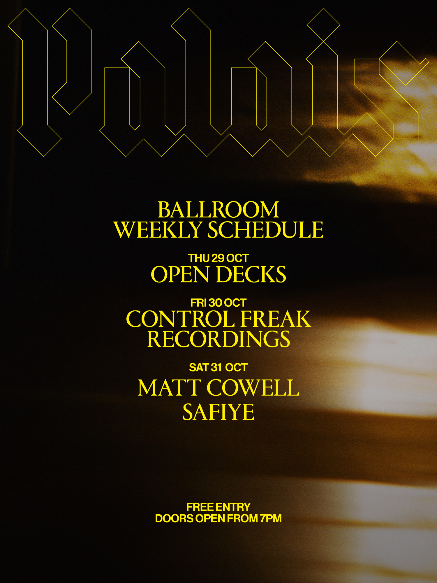 Ballroom at Palais: Matt Cowell & Safiye
