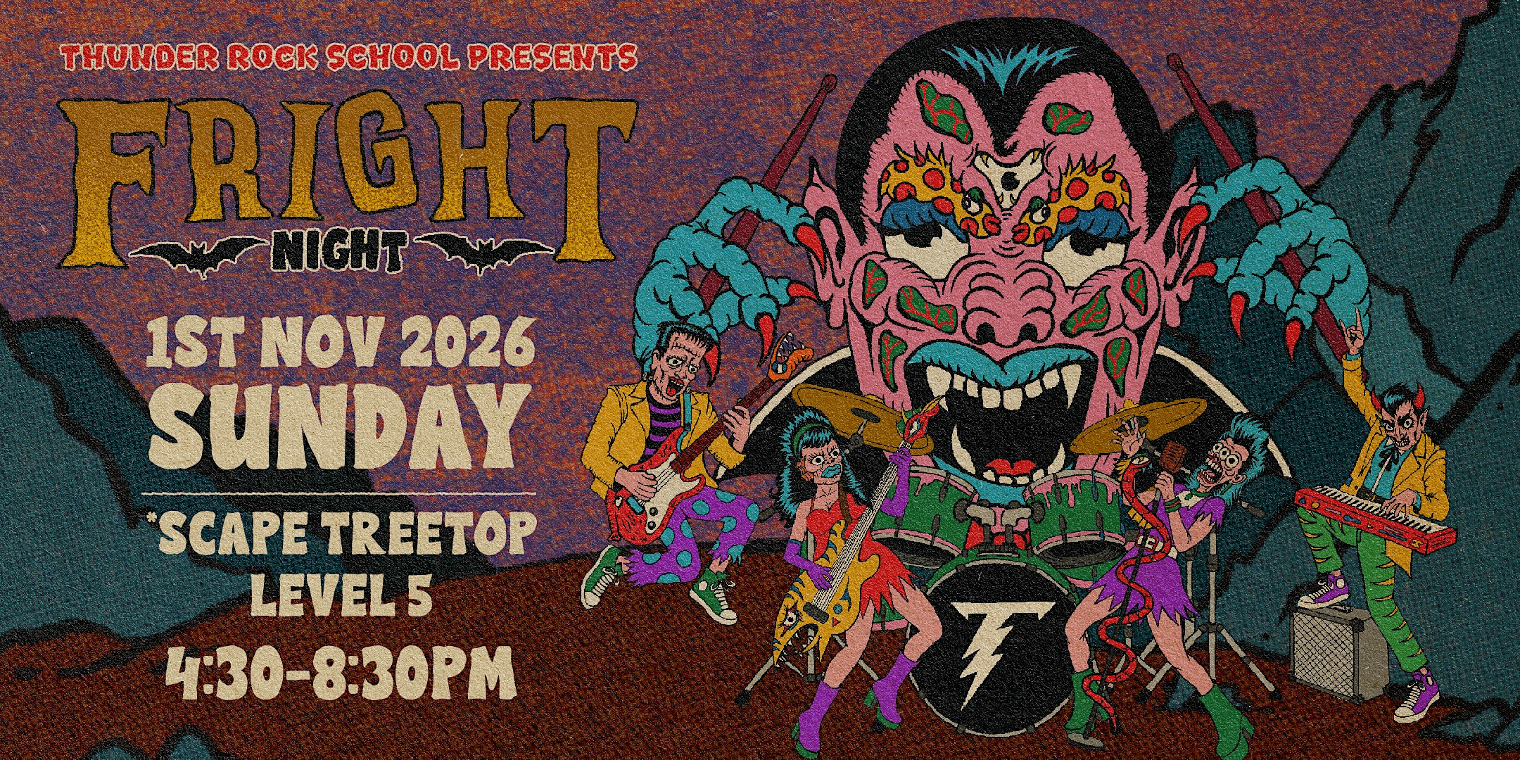 FRIGHT NIGHT! - A Halloween-themed rockshow by Thunder Rock School
