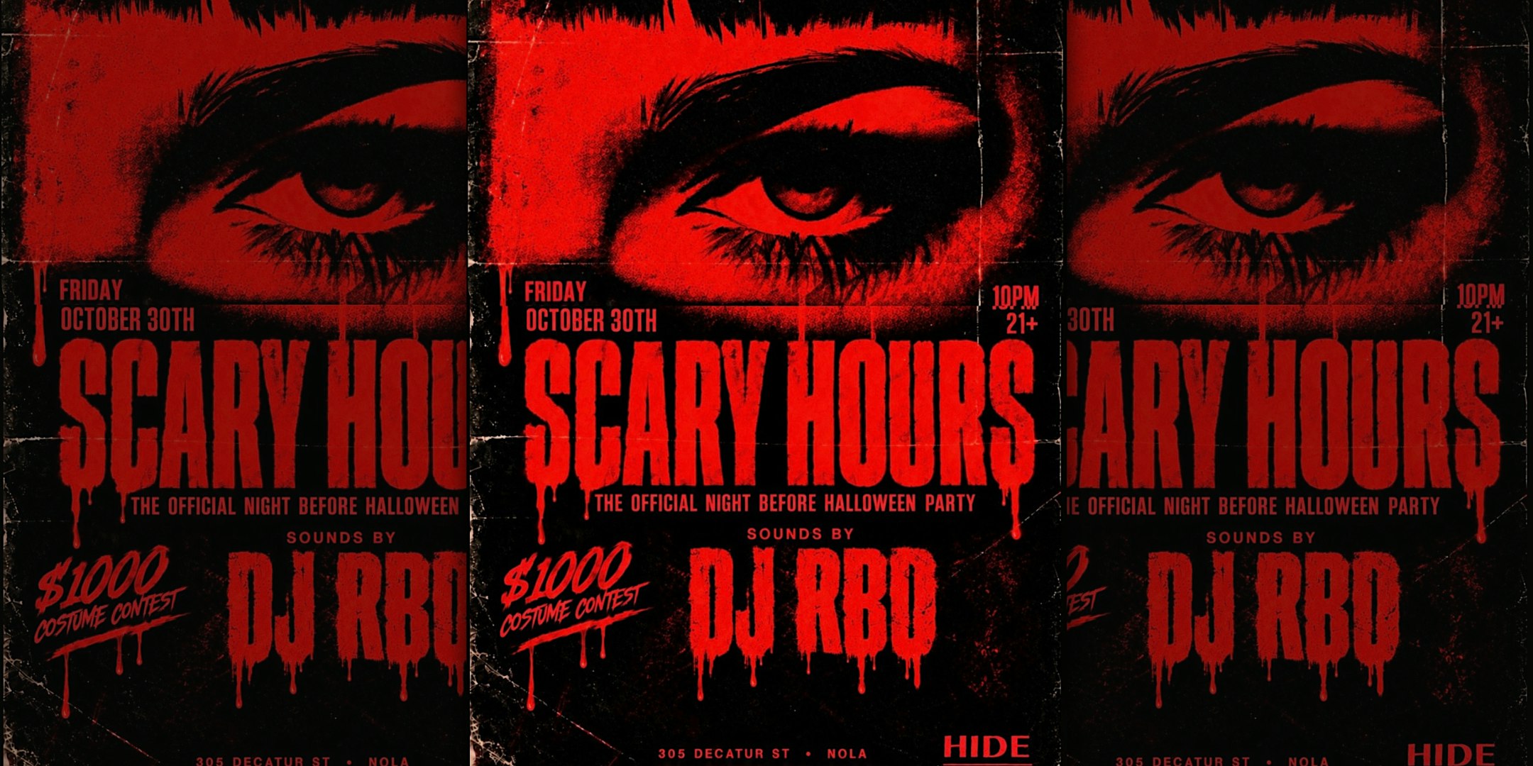 SCARY HOURS Official Night Before Halloween Party | Oct 30