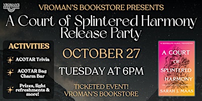 Sarah J. Maas ACOTAR 6 Release Party!