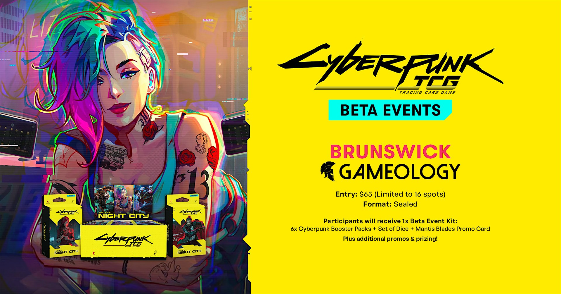 CYBERPUNK TCG - Night City Beta Event - Gameology BRUNSWICK - 08/10/26