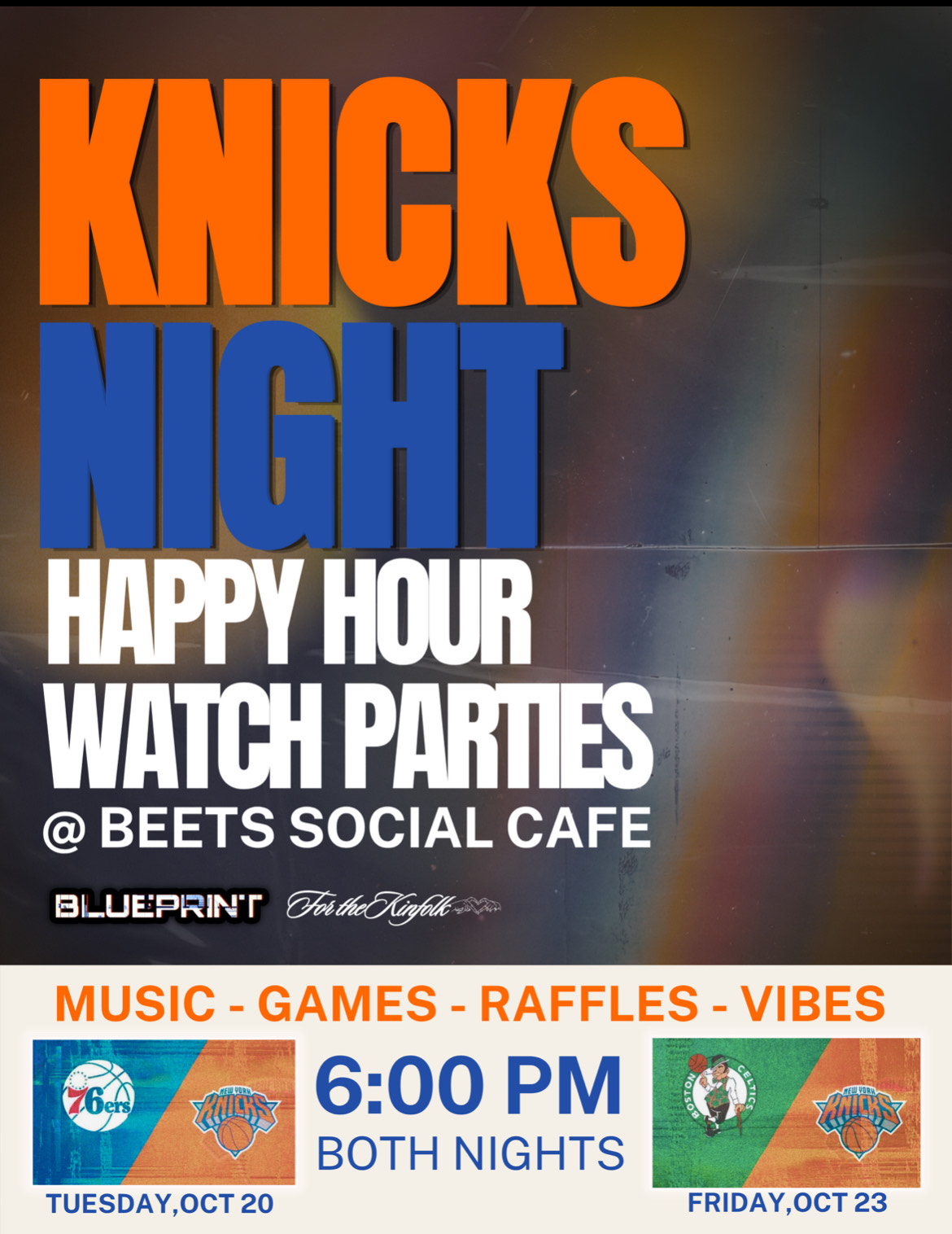 KNICKS NIGHT HAPPY HOUR WATCH PARTY
